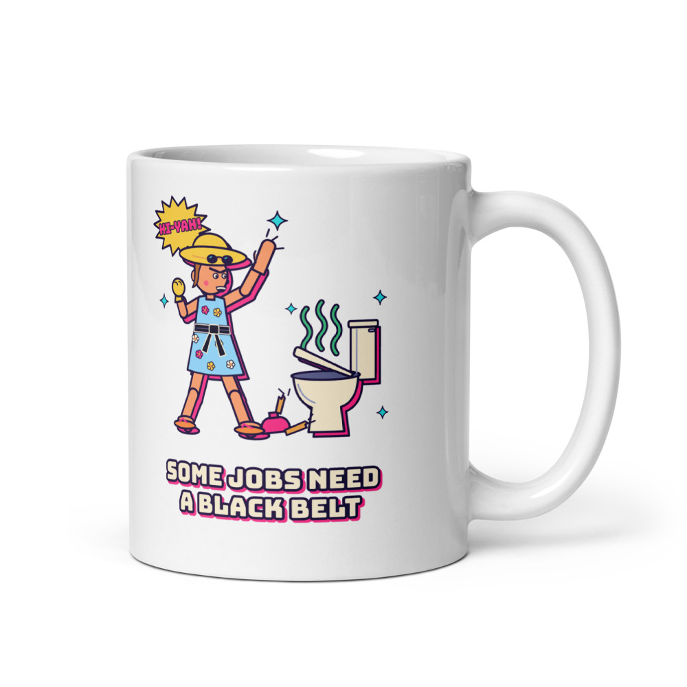 Black Belt in Holiday Plumbing Mug