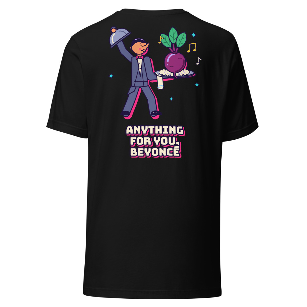 Can I Get a Beet? Silver Service Tee (Back Print)