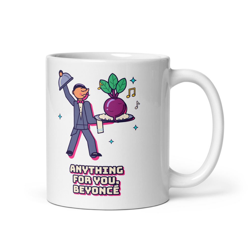 Can I Get a Beet? Silver Service Tee Mug