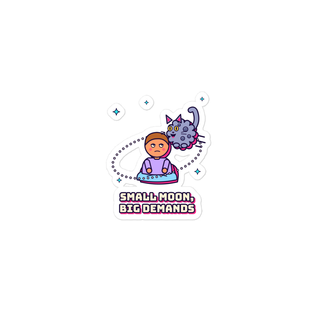 Cat in Low Earth Orbit Tee Sticker