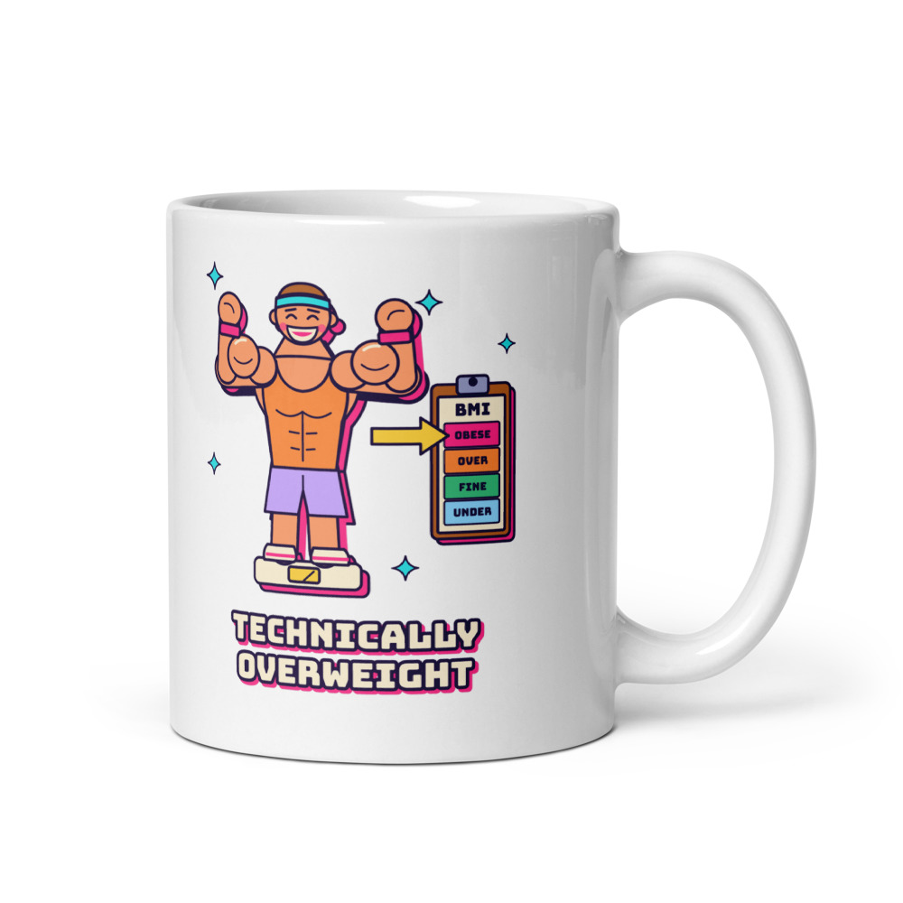 Clinically Obese (All Muscle) Tee Mug