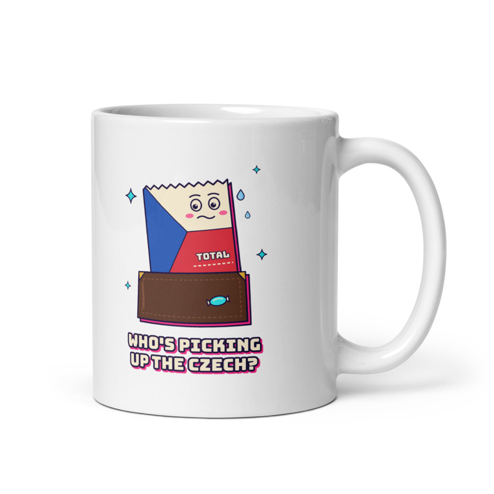 Who's Picking Up the Czech? Mug