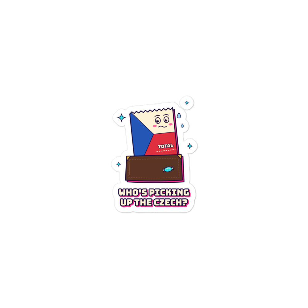 Who's Picking Up the Czech? Sticker