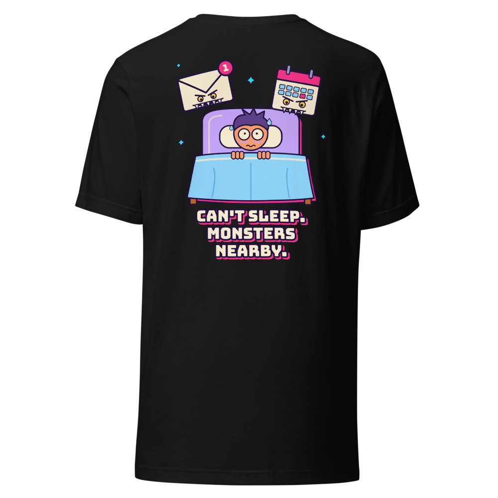 Can't Sleep, Monsters Nearby (Back Print)