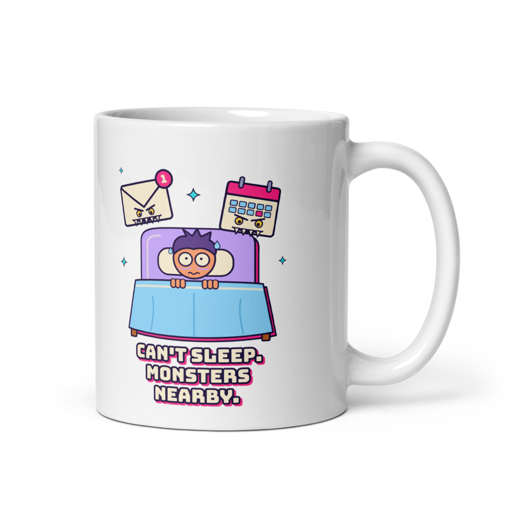 Can't Sleep, Monsters Nearby Mug