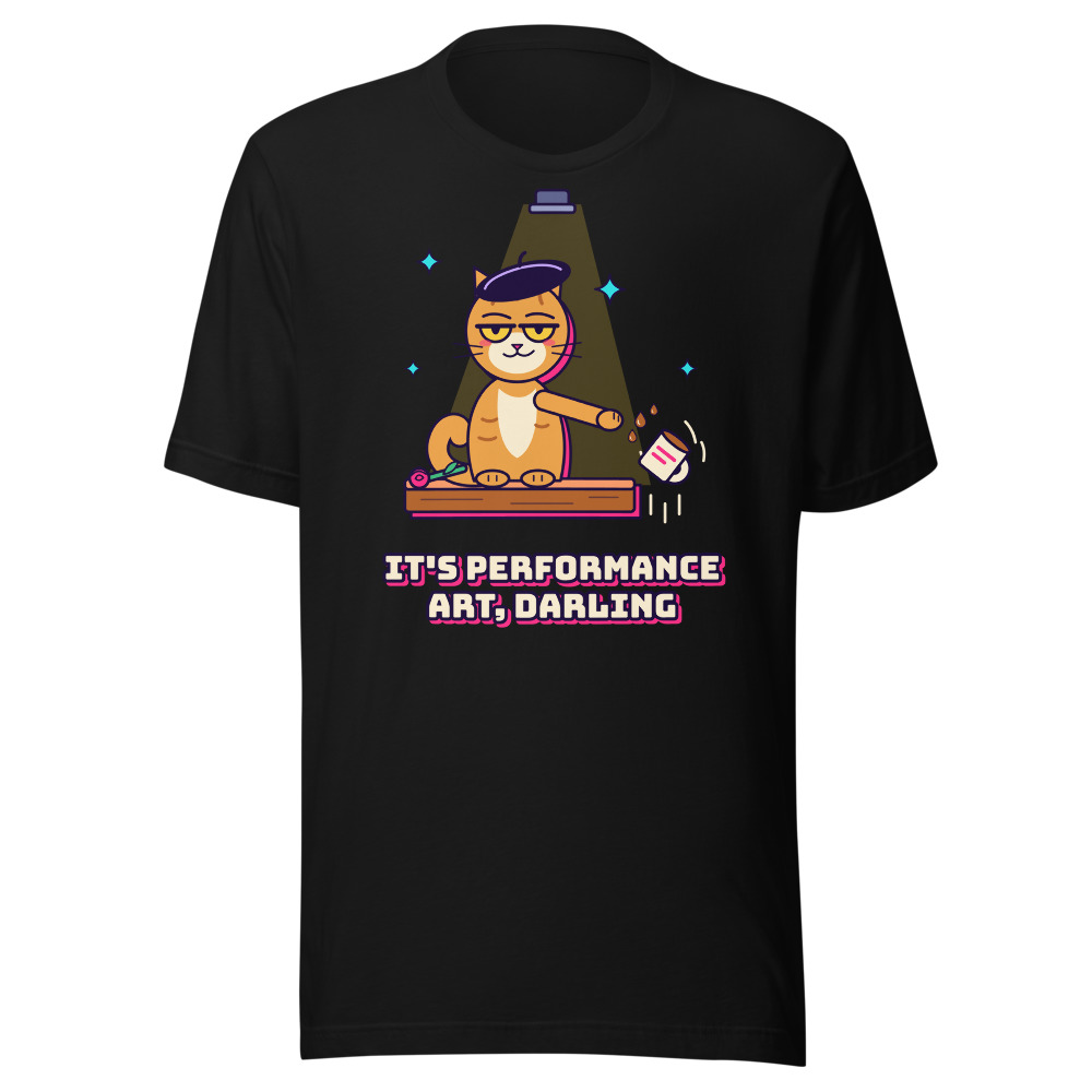 Performance Art Cat Tee