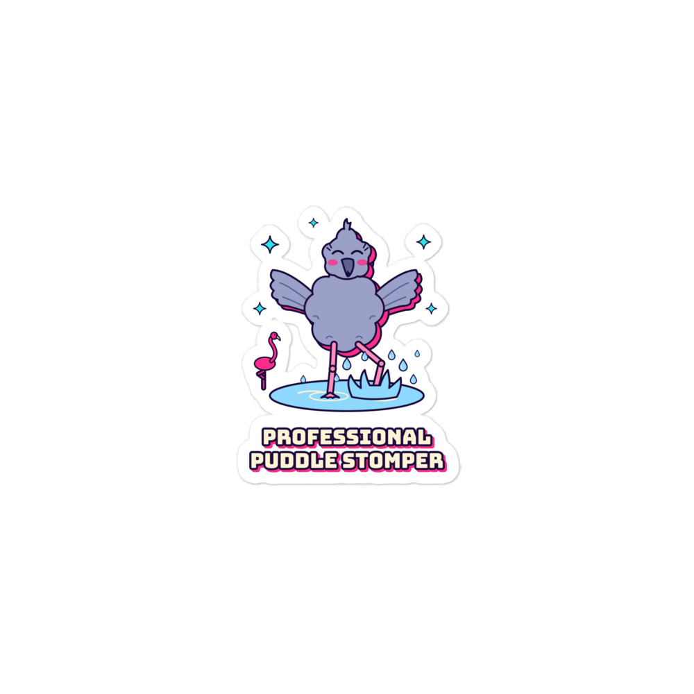 Professional Puddle Stomper Tee Sticker