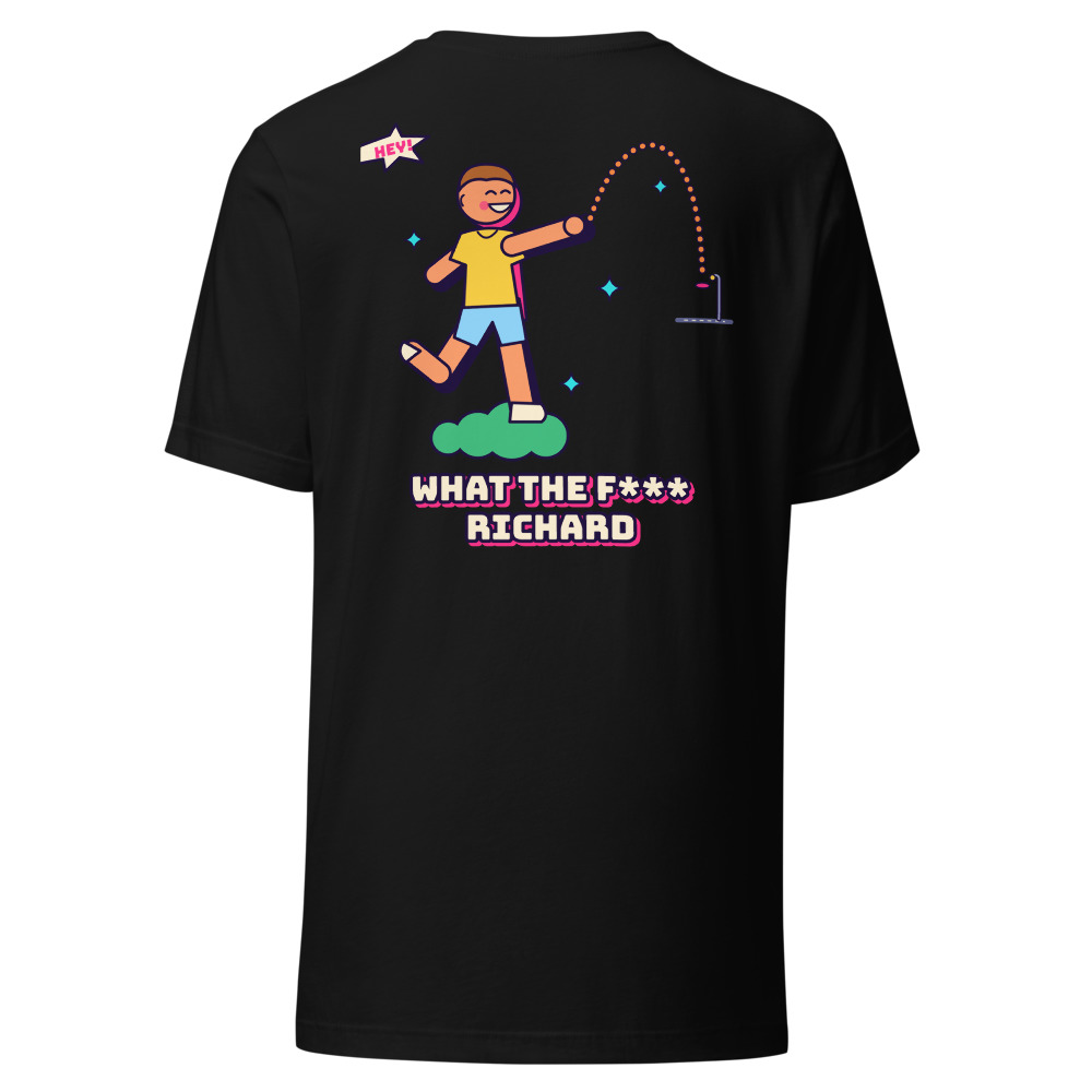 Richard's Long Distance Frisbee Tee (Back Print)