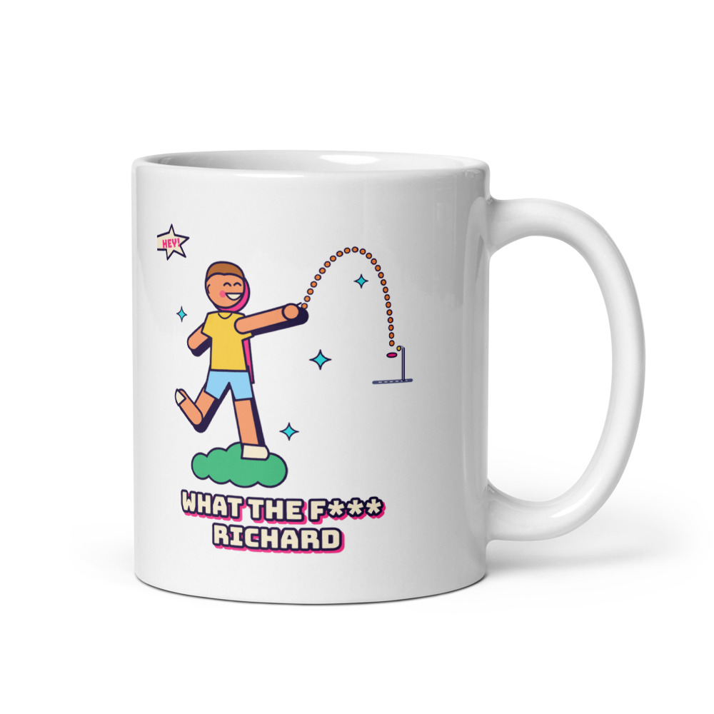 Richard's Long Distance Frisbee Tee Mug