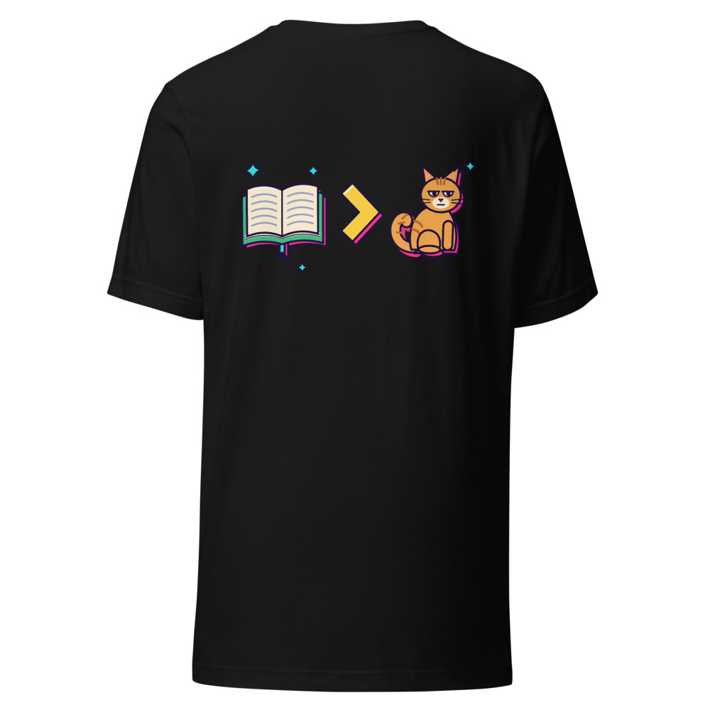 The Book Over Cat Equation Tee (Back Print)