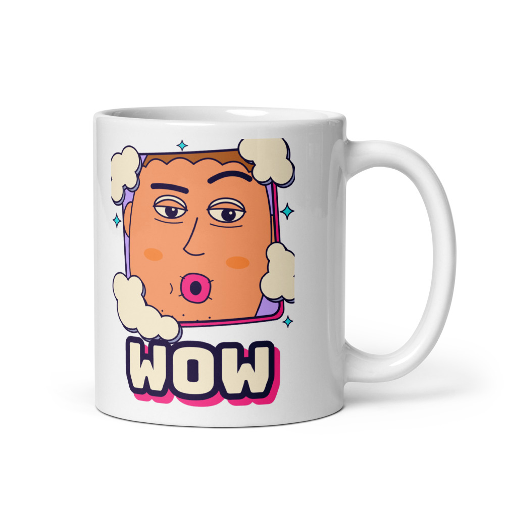 The Deadpan Wow Close-Up Tee Mug