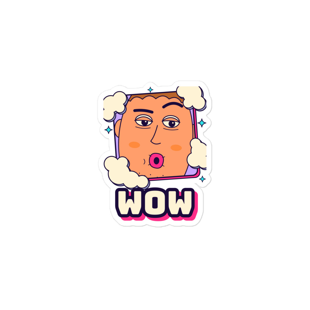 The Deadpan Wow Close-Up Tee Sticker