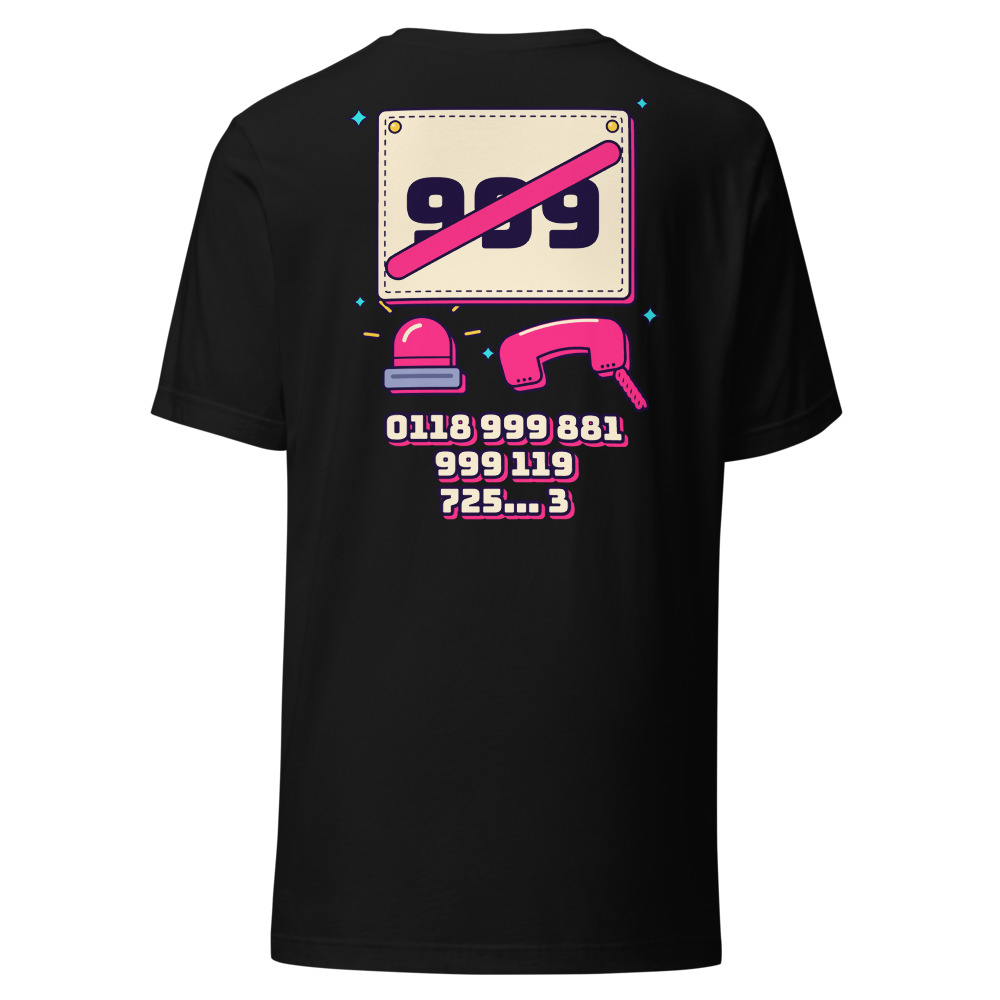 The New Emergency Number Notice Tee (Back Print)