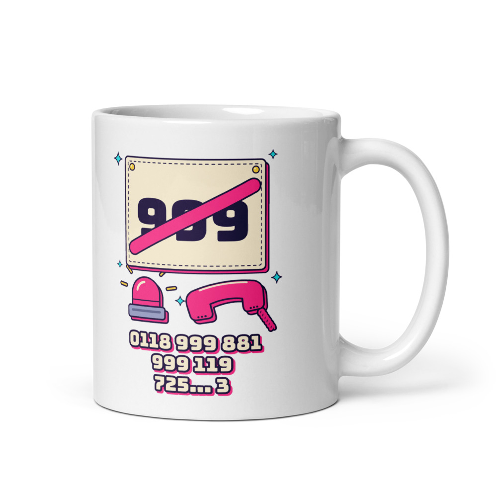 The New Emergency Number Notice Tee Mug