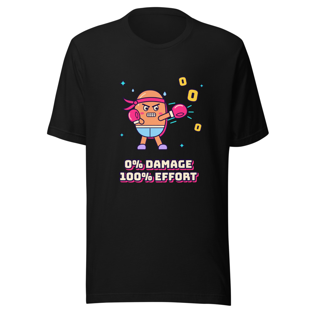 0% Damage, 100% Effort